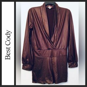 NWOT Best Cody Stretch Spandex Romper